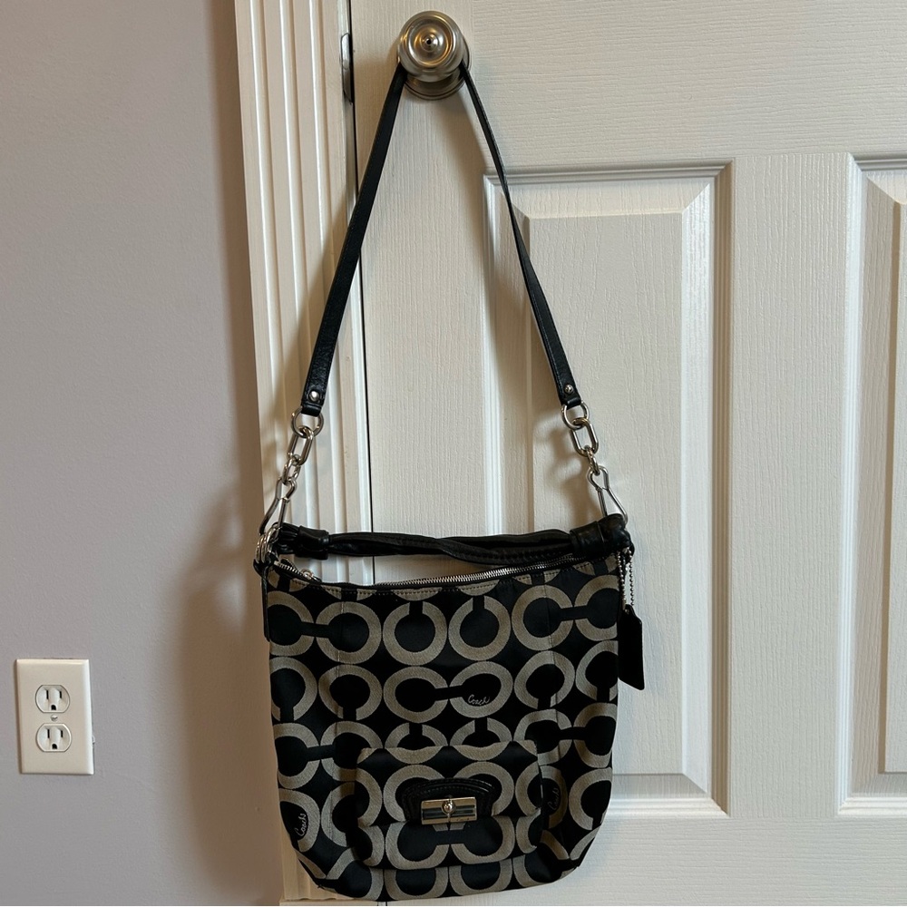 Coach Kristin Op Art Hobo Bag